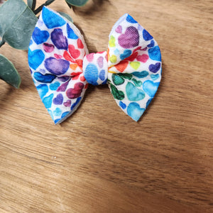 Rainbow Mini bow on Nylon