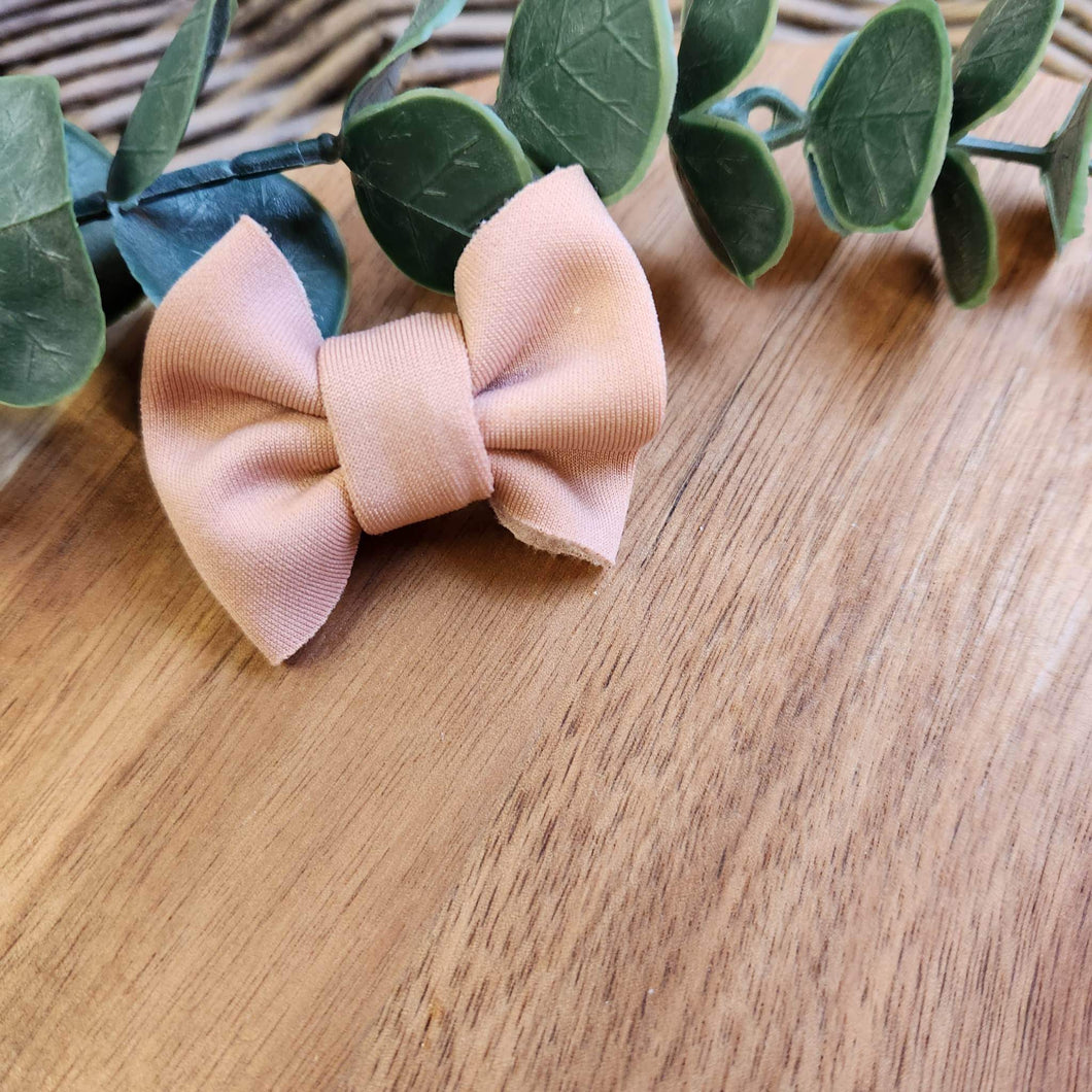 Pale Pink Itty Bitty Bow on Clip