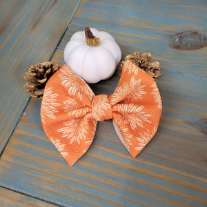 Fall floral big bow