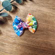 Load image into Gallery viewer, Rainbow Itty Bitty Bow on Nylon
