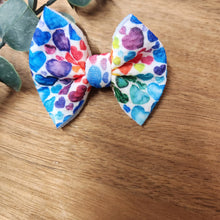 Load image into Gallery viewer, Rainbow Itty Bitty Bow on Clip

