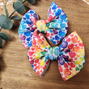 Rainbow Hearts Mini Piggies