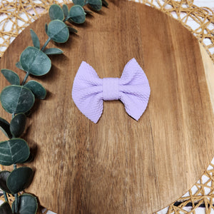 Lilac Mini Bow on Clip