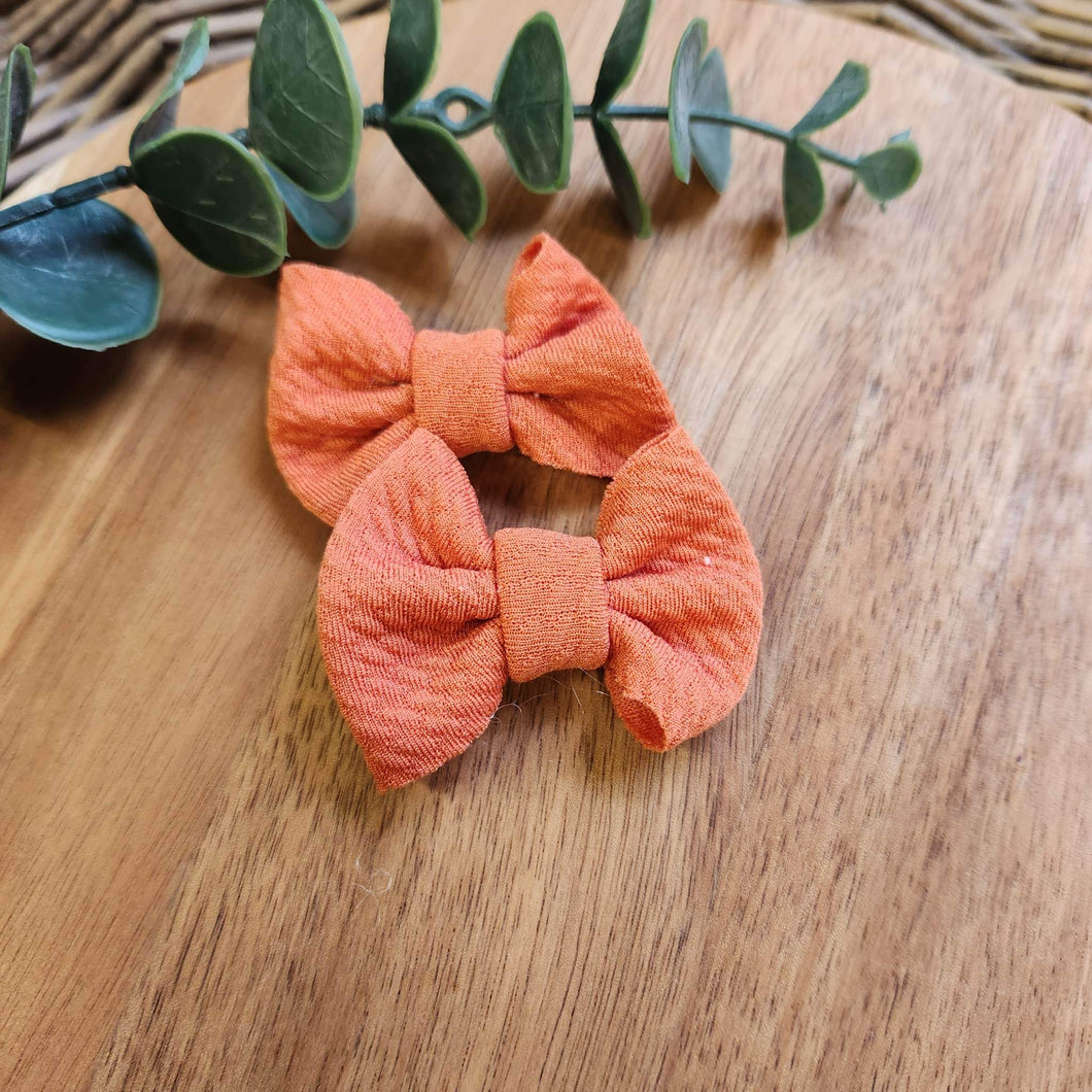 Dark Orange Itty Bitty Piggies on Clips