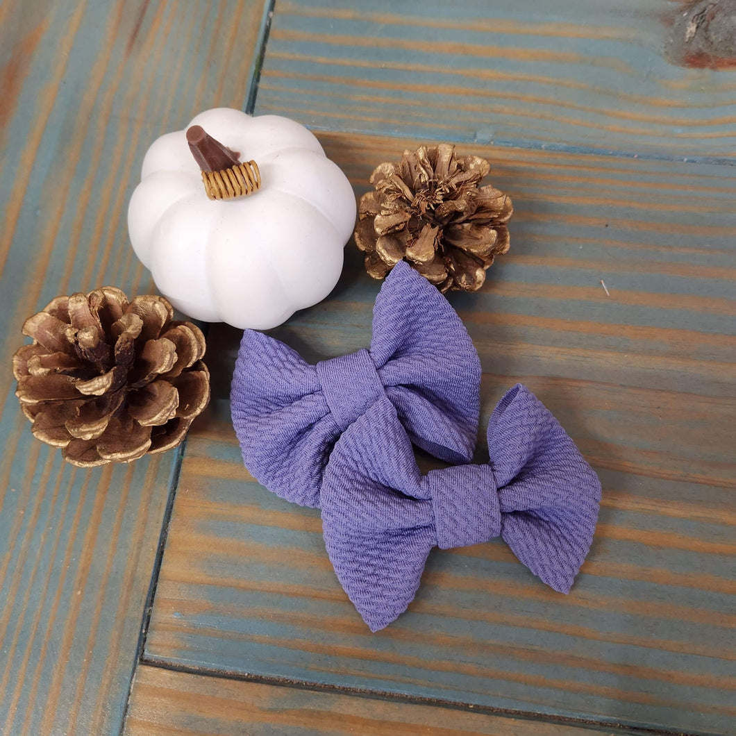 Periwinkle Mini Piggies on Clips