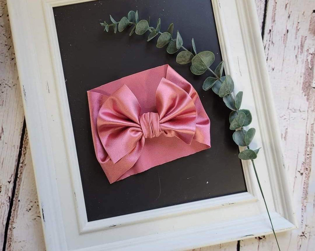 Rosey Pink Satin Baby Wrap