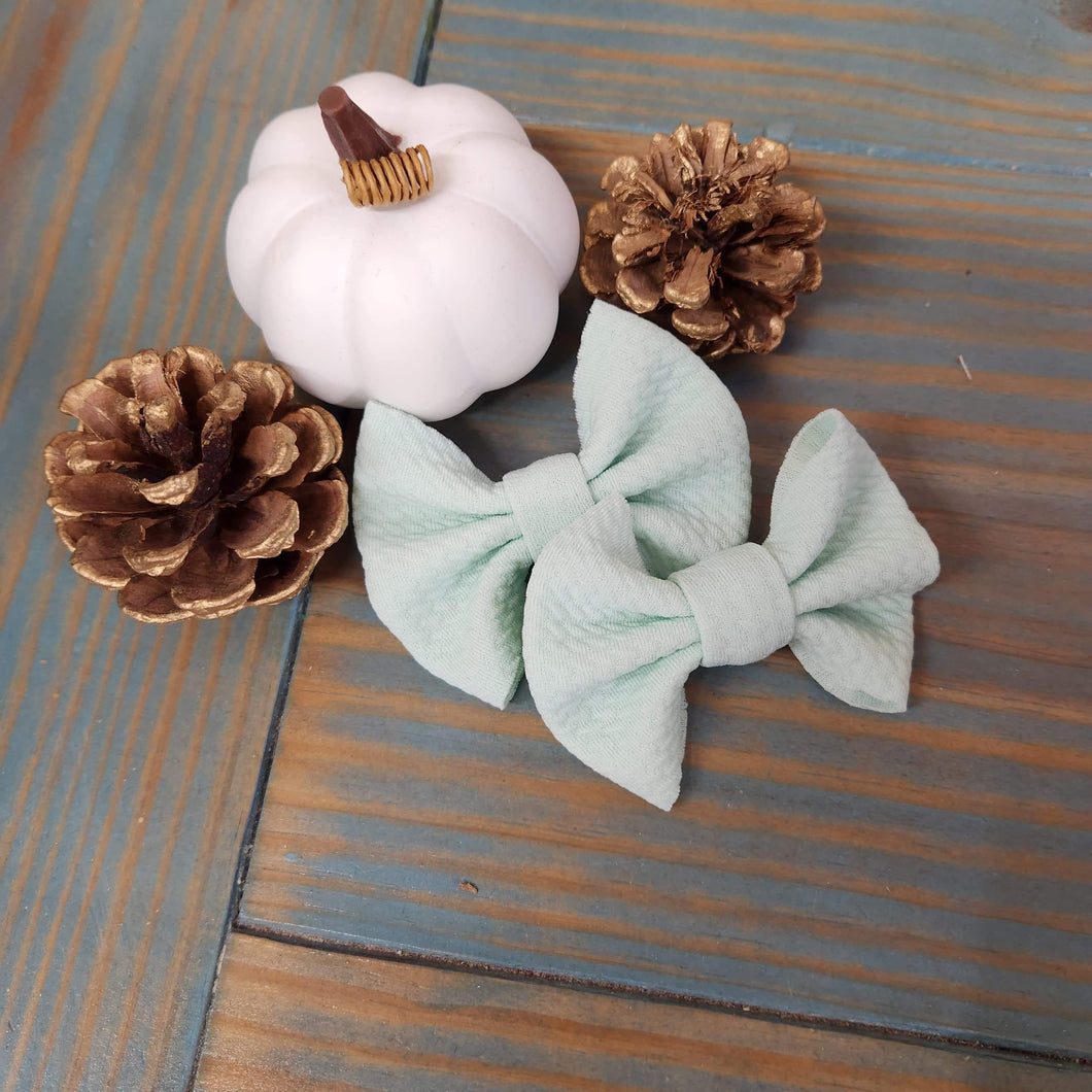 Pistachio Mini Piggies on Clips