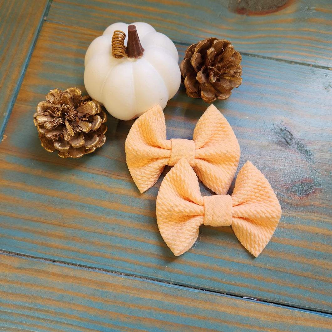 Apricot Mini Piggies on Clips