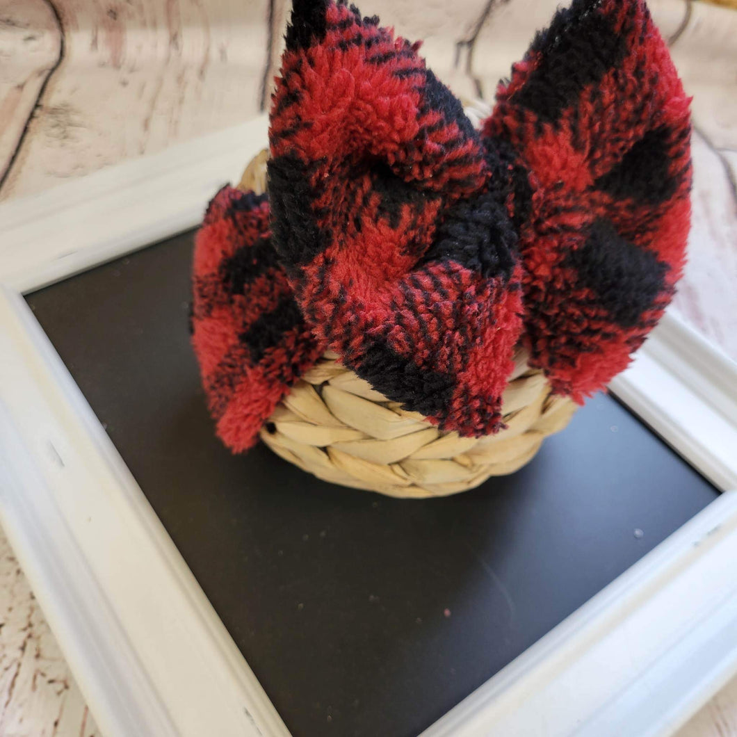 Plaid Sherpa Toddler Wrap