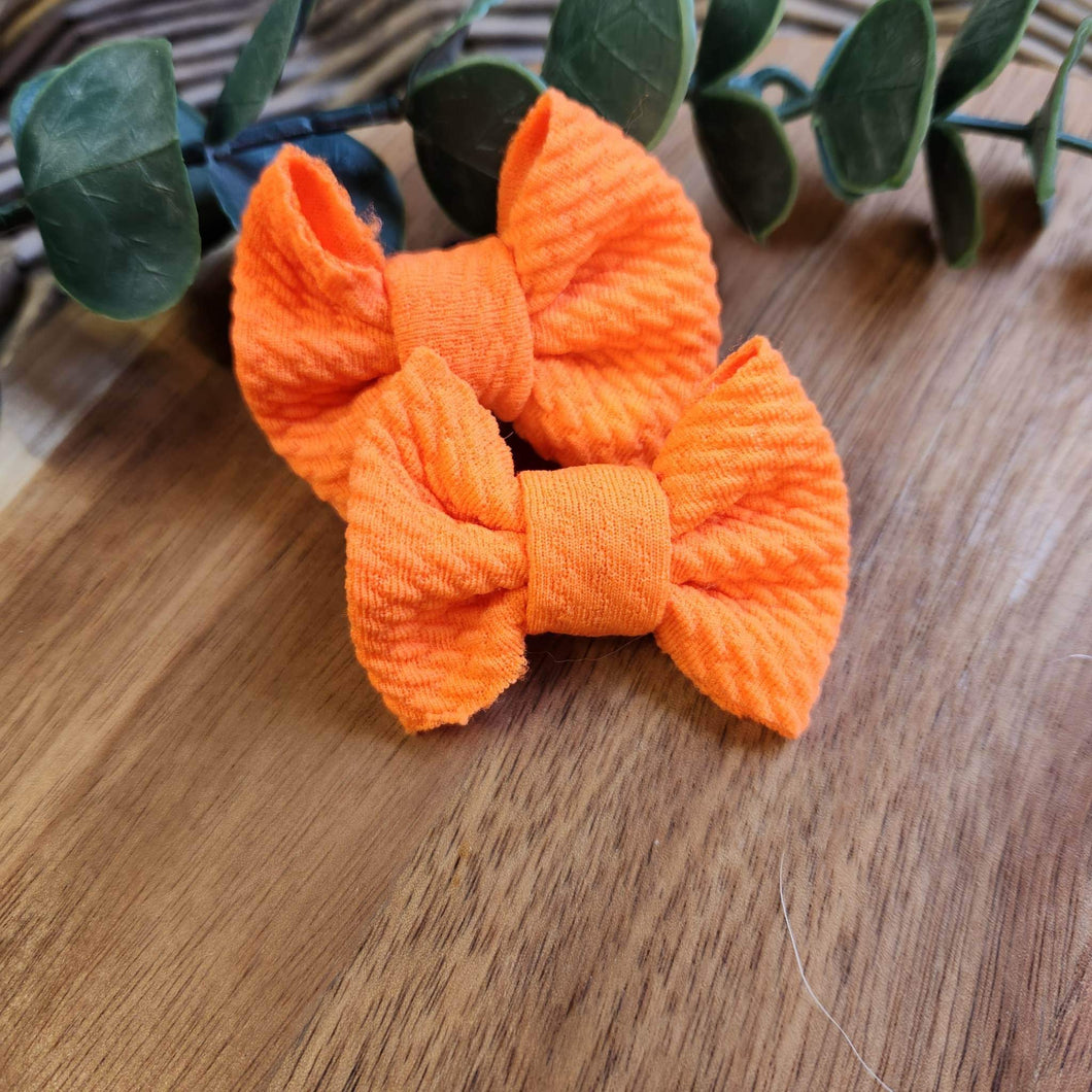 Orange Itty Bitty Piggies on Clips